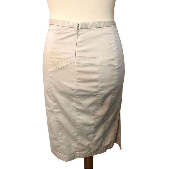 Express Design Studios tan straight pencil skirt - Picture 7 of 10